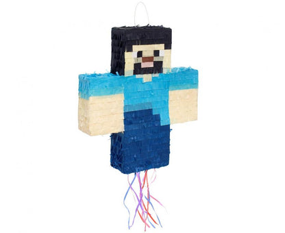Mr. Pixel piñata, size 40 × 7.5 × 28 cm