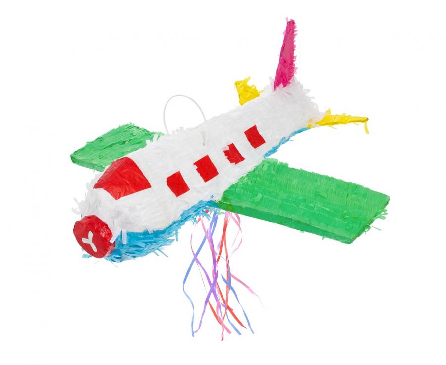 Airplane piñata, size 46 × 44 × 11 cm
