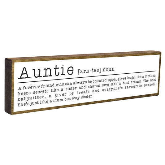 Auntie Mini Rustic Sign