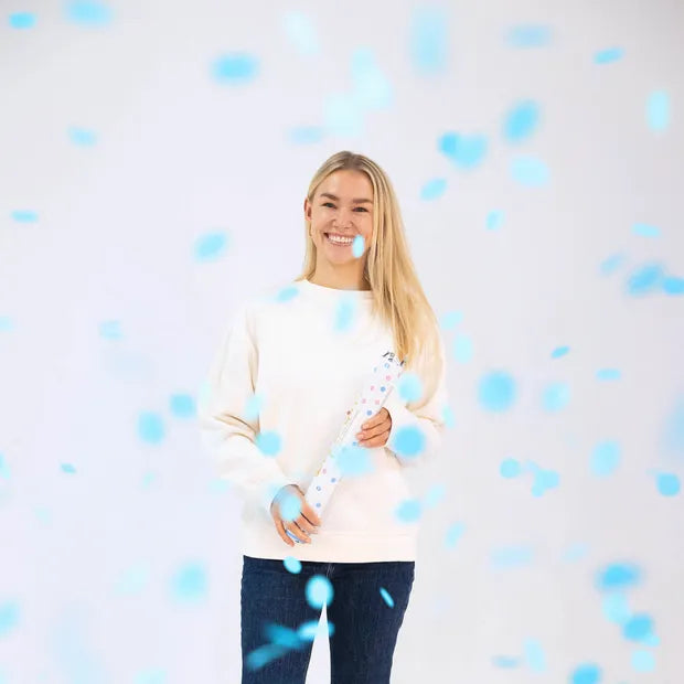 Confetti Cannon Gender Reveal Boy 40cm