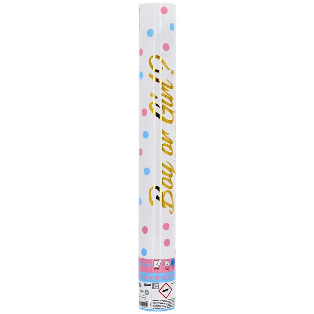 Confetti Cannon Gender Reveal Boy 40cm