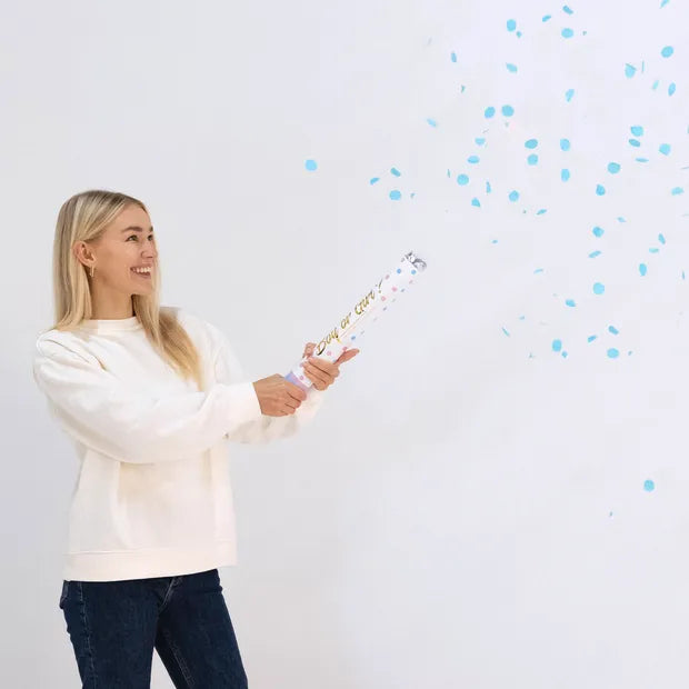 Confetti Cannon Gender Reveal Boy 40cm