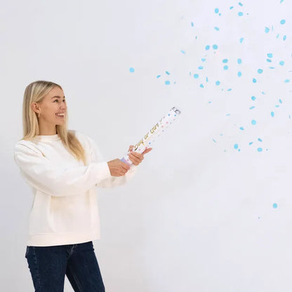 Confetti Cannon Gender Reveal Boy 40cm
