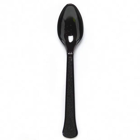 Charcoal Plastic Spoons (24)