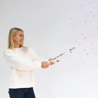 Confetti Cannon Gender Reveal Girl 40cm