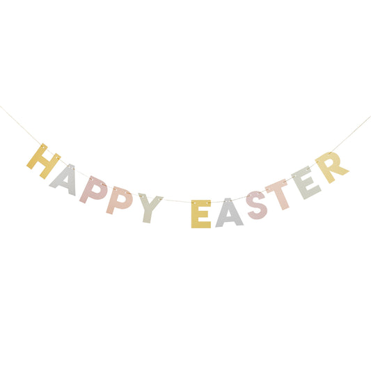 Pastel 'Happy Easter' Card Banner 2m