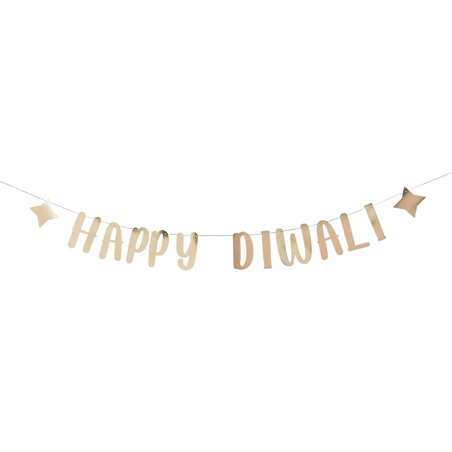 Gold 'Happy Diwali' Card Banner 2m