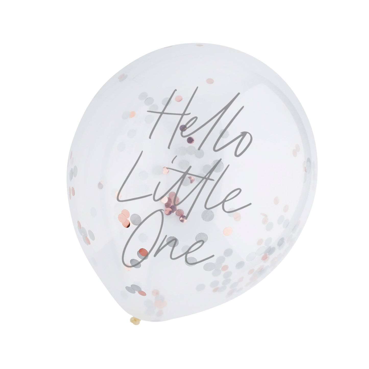 Hello Little One Confetti 12" Latex Balloons - Pack of 5