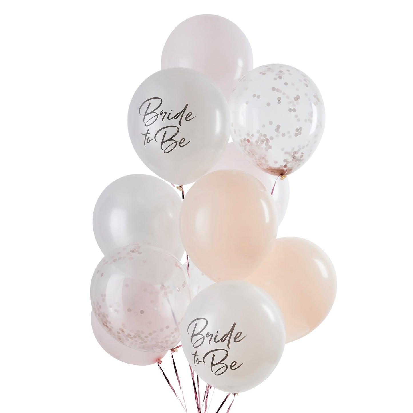 LATEX BALLOON BUNDLE BRIDE TO BE 30CM 12PK