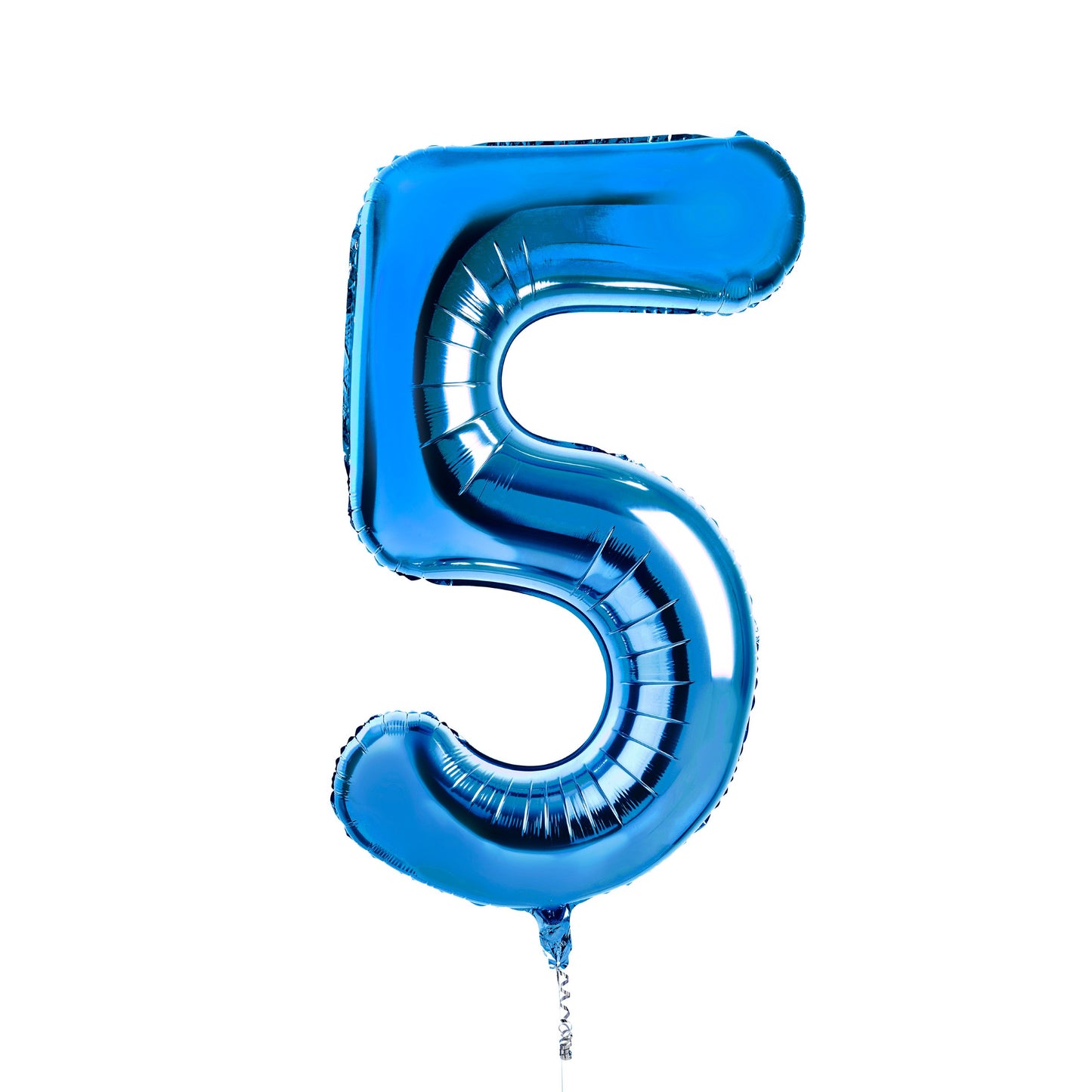 Blue Number '5' Foil 34" Balloon