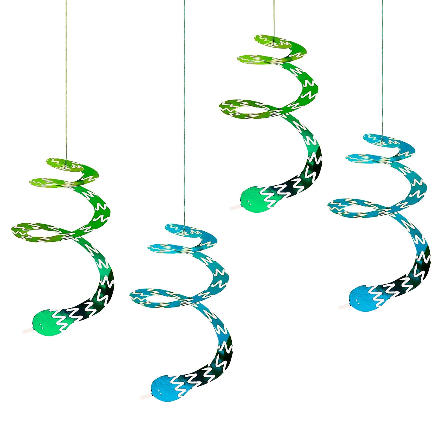 Swirly Snake Decorations - Pack of 4