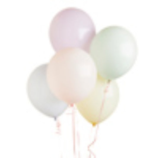 Pastel 12" Latex Balloons - Pack of 5