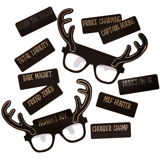 Stag Squad Glasses - Pack of 10