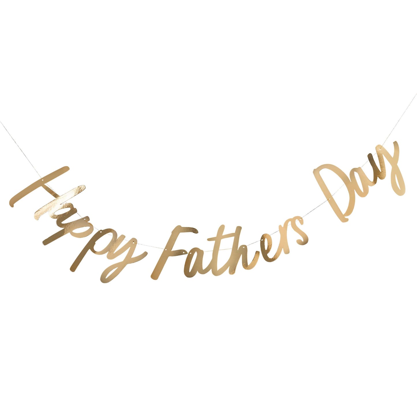 Gold 'Happy Father's Day' Card Banner 2m