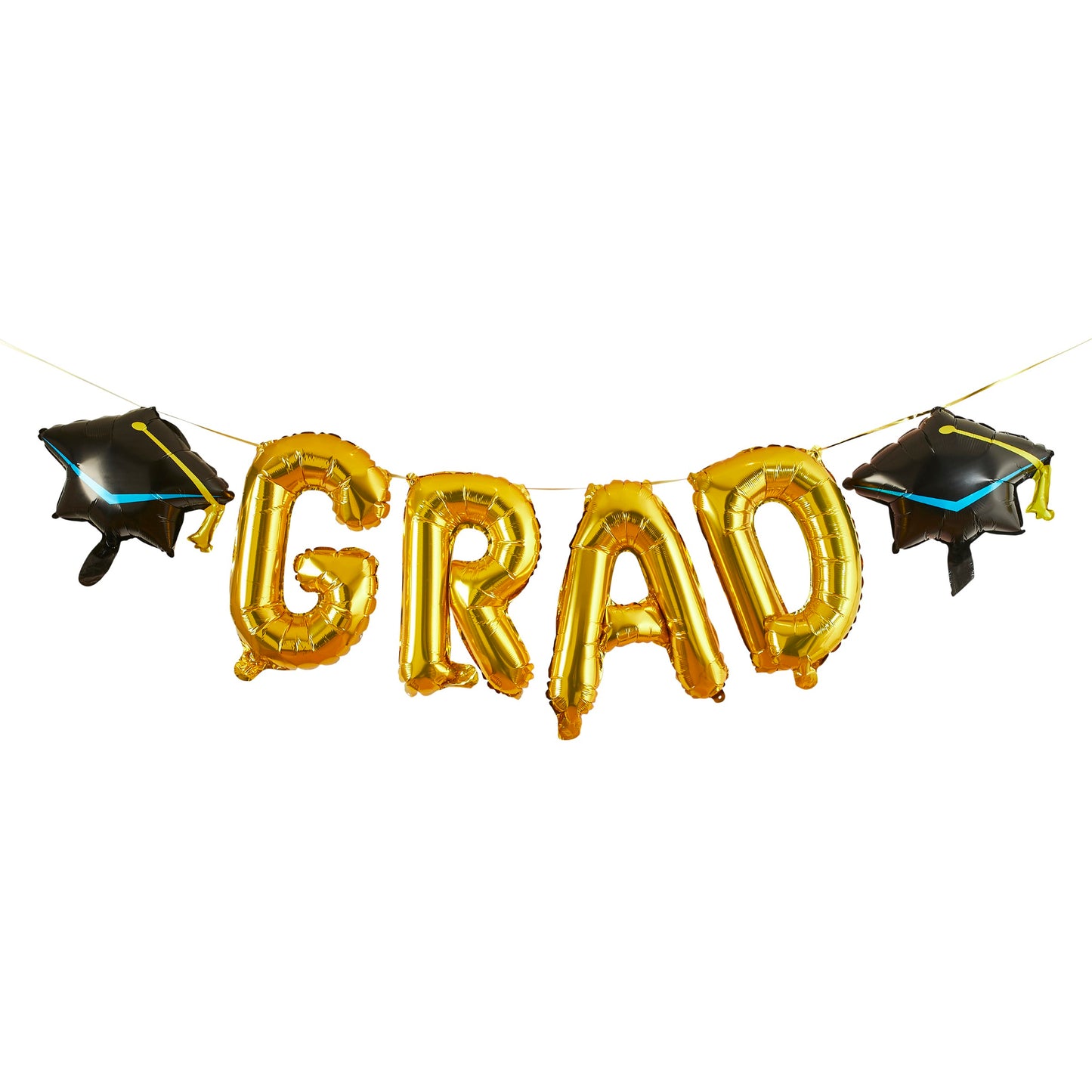 Gold 'Grad' Foil 14" Balloon Garland