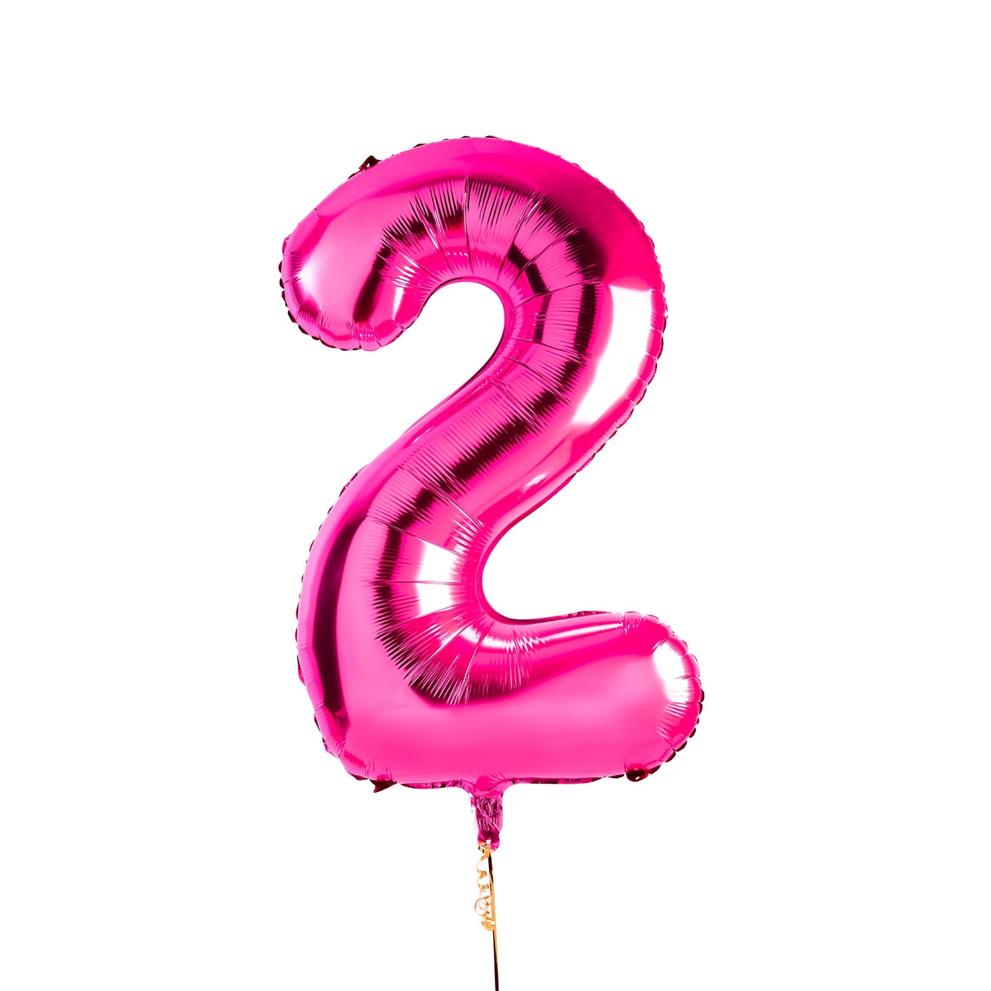 Hot Pink Number '2' Foil 34" Balloon