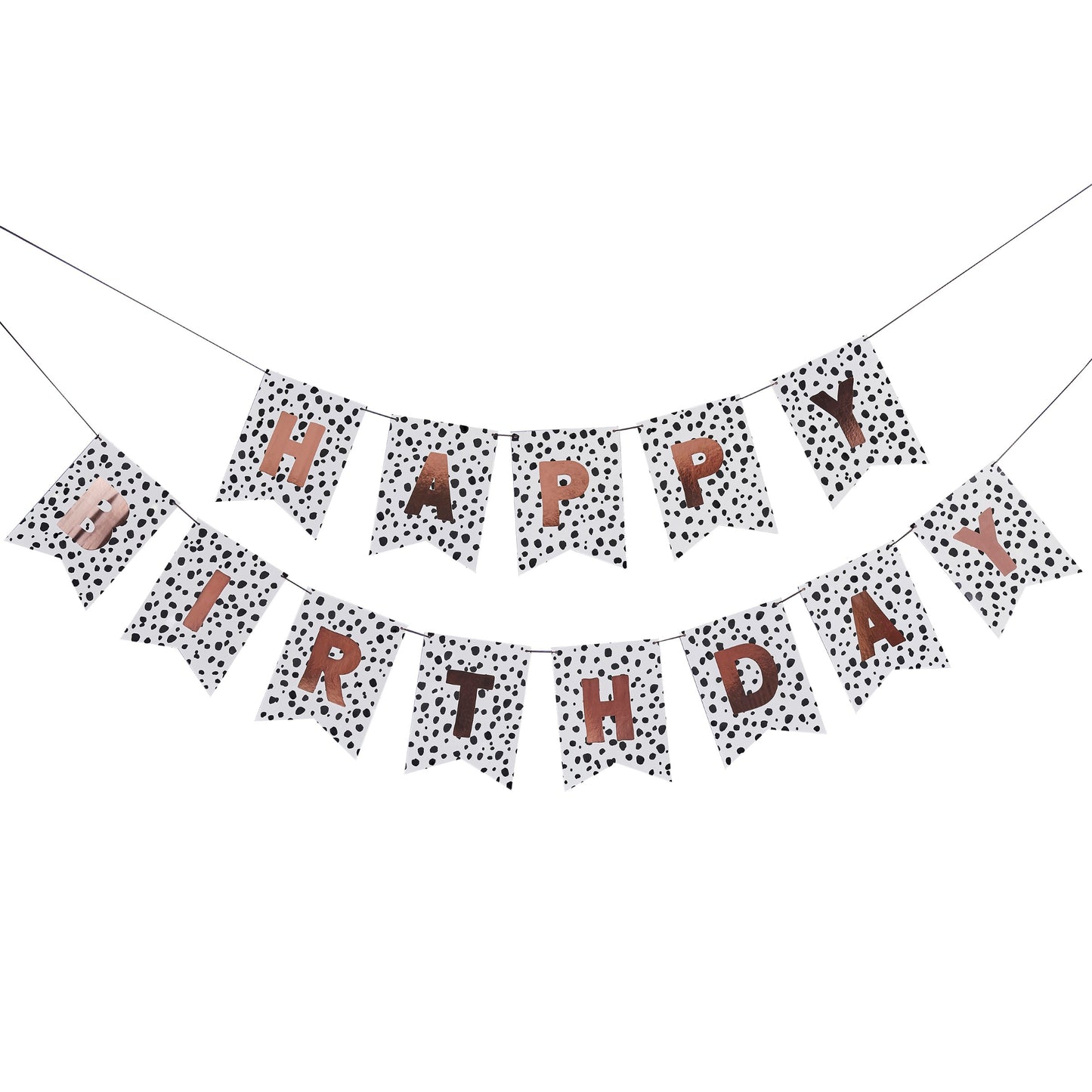 Dalmatian 'Happy Birthday' Flag Card Banner 2m