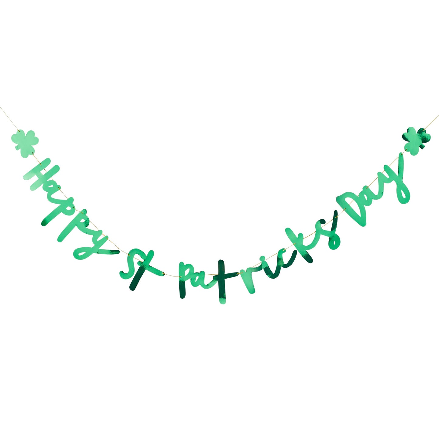 Green 'Happy St Patricks Day' Card Banner 2m