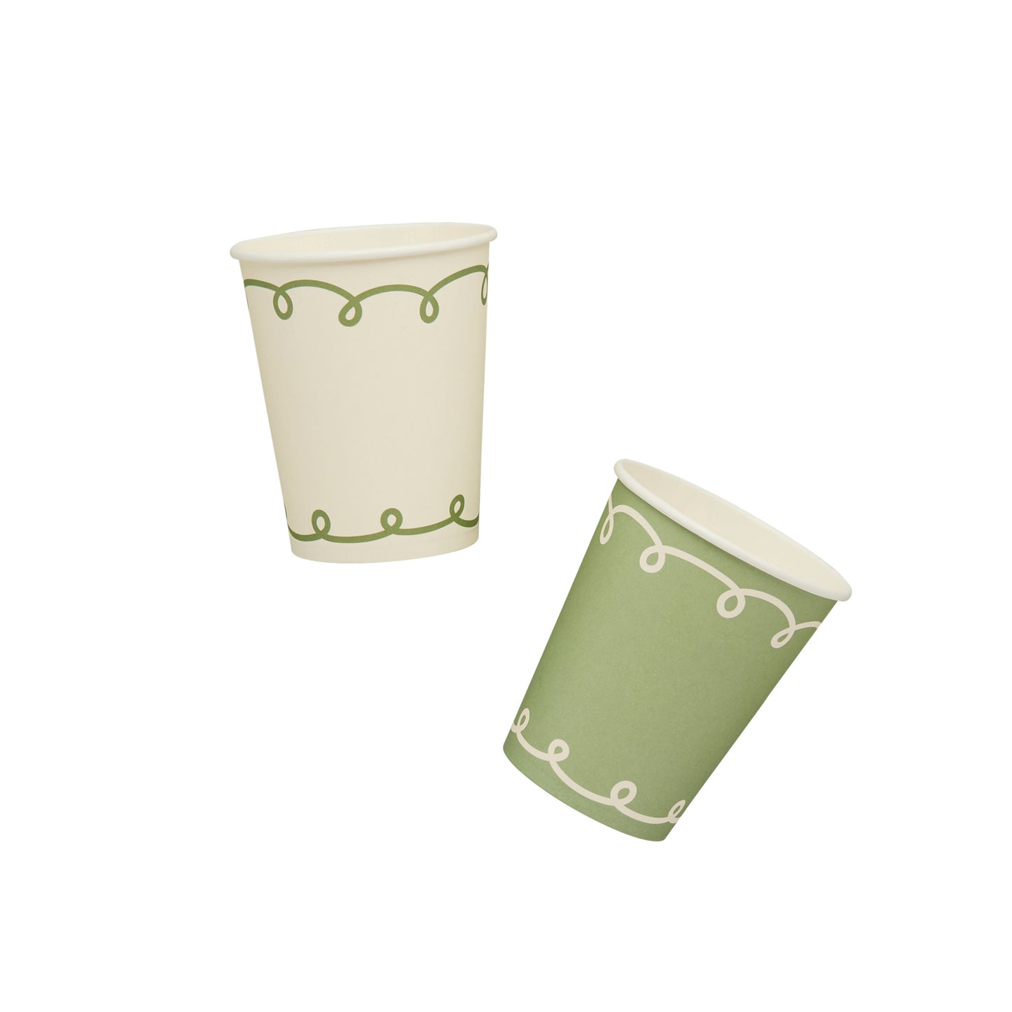 Botanical Paper Cups - Pack of 8