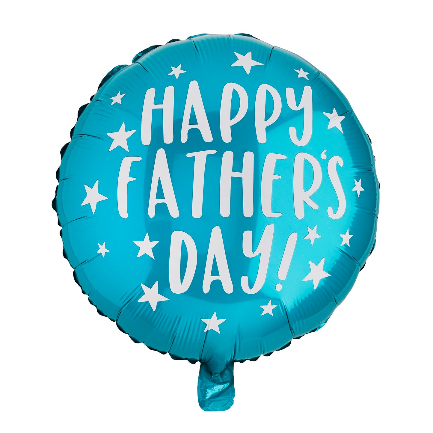 'Happy Fathers Day' Teal Round 20" Foil Balloon