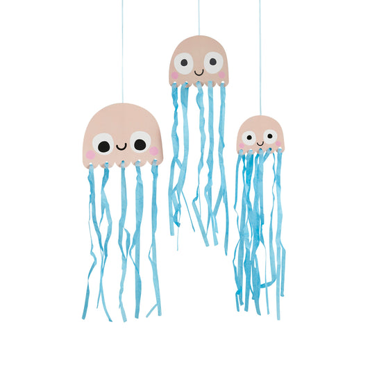 Hanging Jellyfish Hanging Decoration - Pack of 3