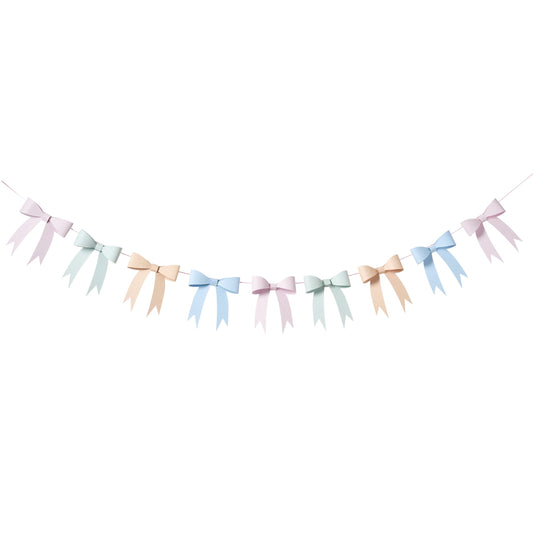 Tea Party 3D Card Bow Garland 2m