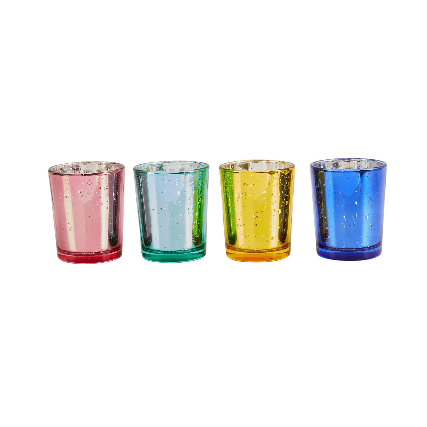 Assorted Glass Candle Holders - Pack of 4