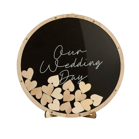 Drop Top Frame 'Our Wedding Day' Guestbook Set