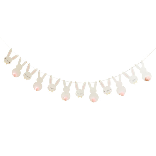 Bunny Pom Pom Card Garland 2m