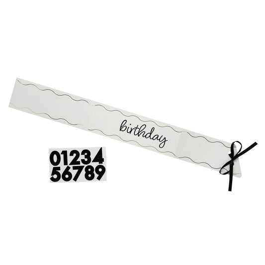 Customisable Milestone Paper Sash