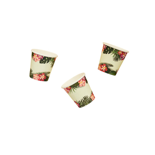 Tropical Paper Shot Cups - Pack of 8
