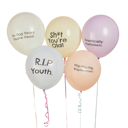 Cheeky 12" Latex Balloons - Pack of 5