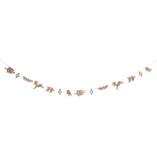 Christmas Character Wooden Garland 2.5m