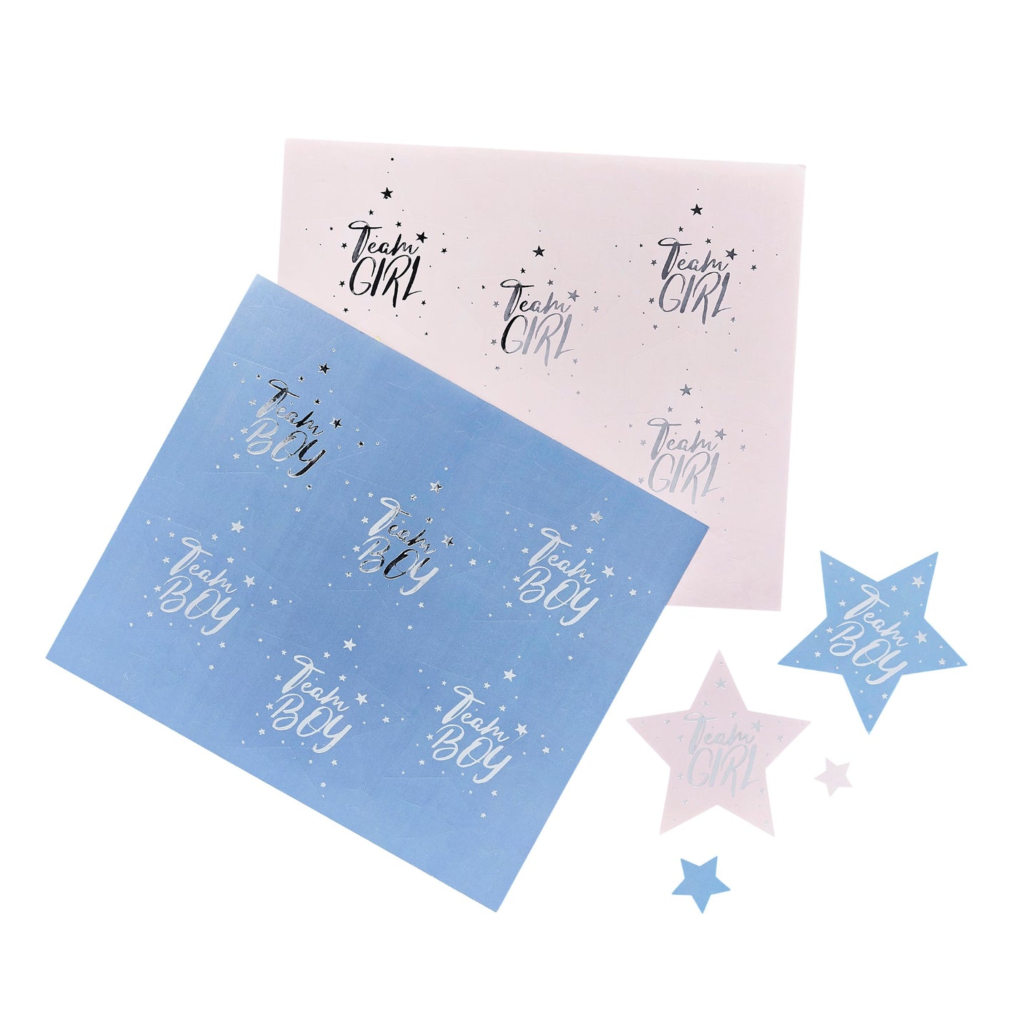 Team Boy & Team Girl Stickers - Pack of 24