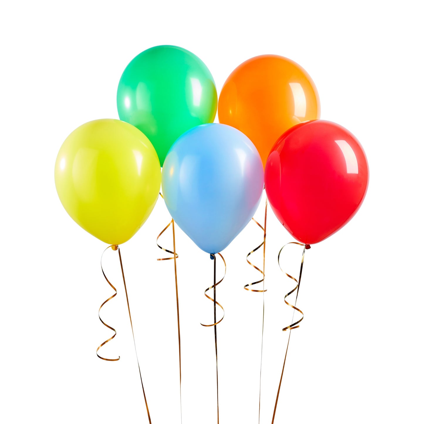 Rainbow 12" Latex Balloons - Pack of 5