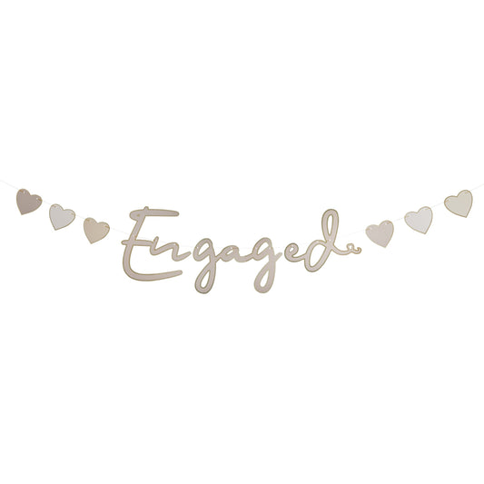 ENGAGED CARD BANNER 2M GOLD