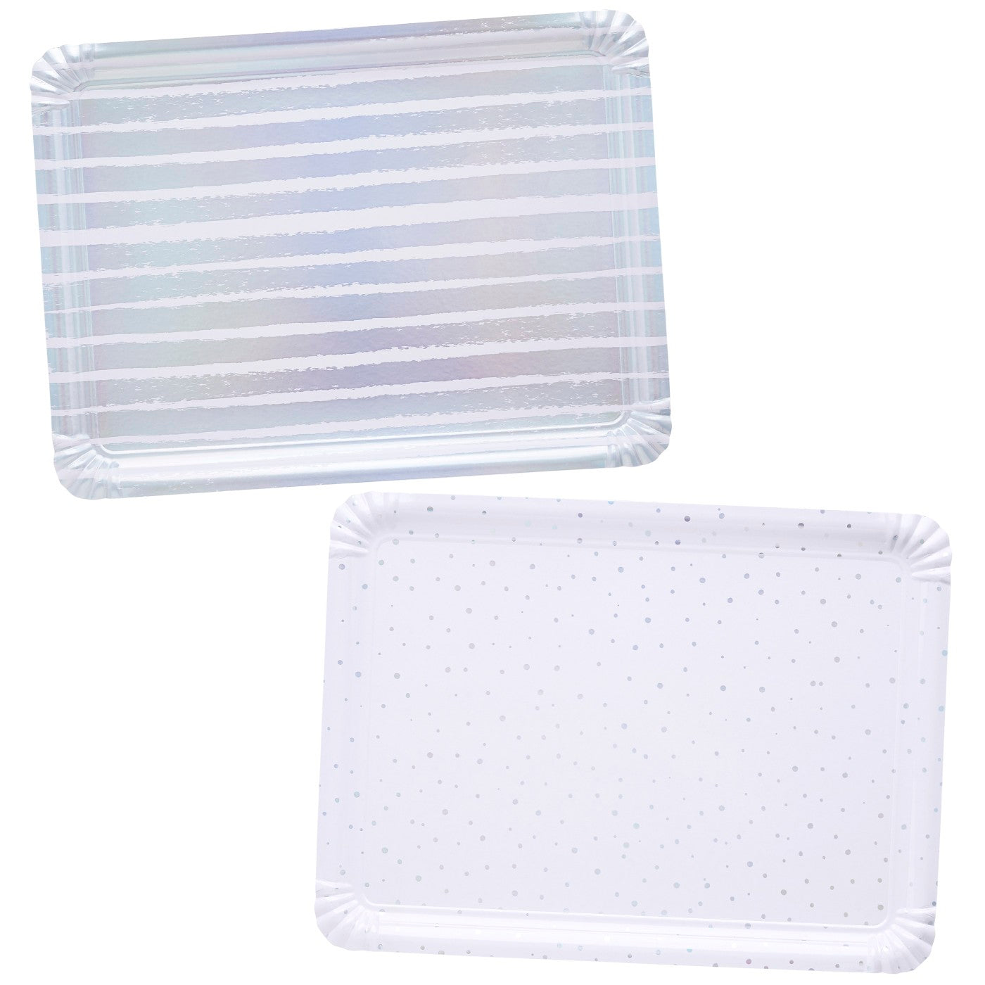 Iridescent Paper Trays - Pack of 4