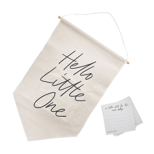 Canvas 'Hello Little One' & Note Cards - Pack of 20 Notes