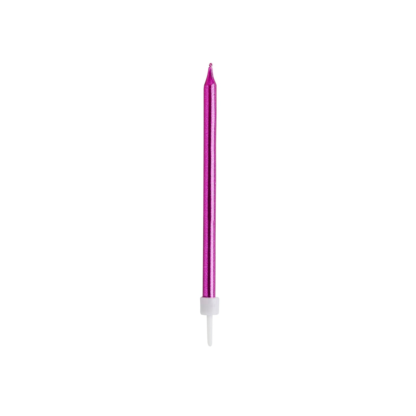Hot Pink Skinny Candles - Pack of 12