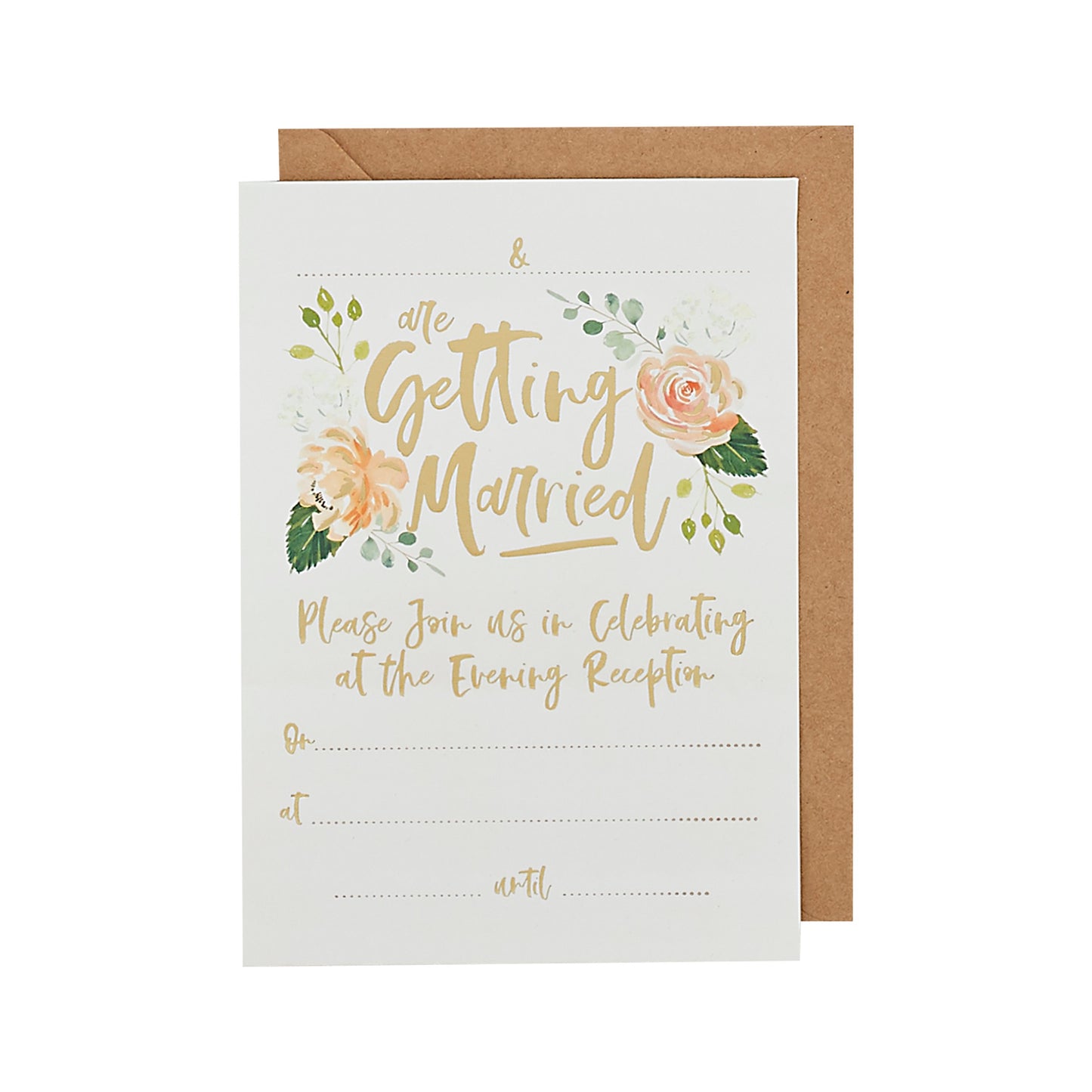 Evening Invitations & Envelopes 25 Pack