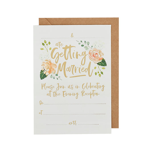 Evening Invitations & Envelopes 25 Pack