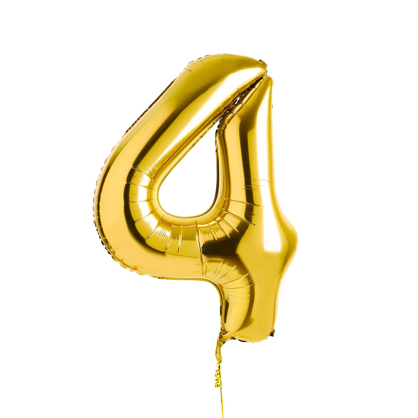 Gold Number '4' Foil 34" Balloon