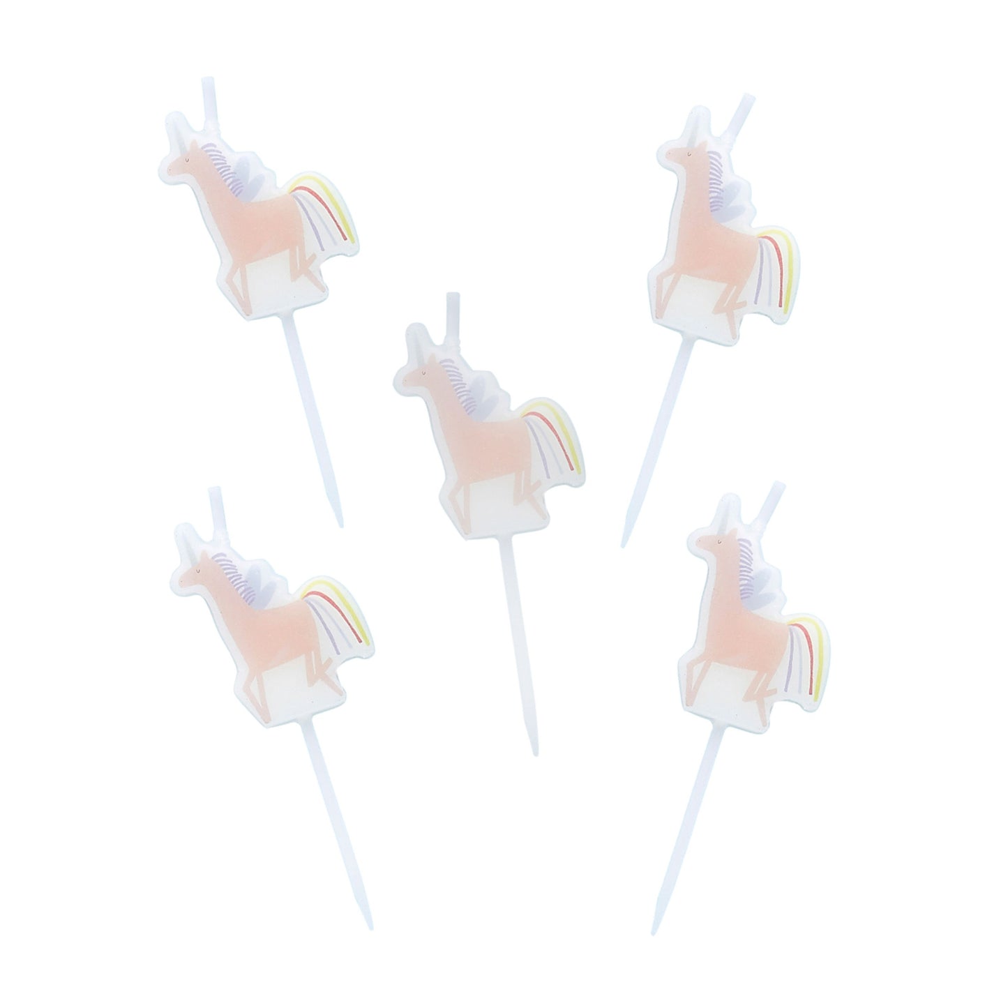 Enchanted Unicorn Candles - Pack of 5