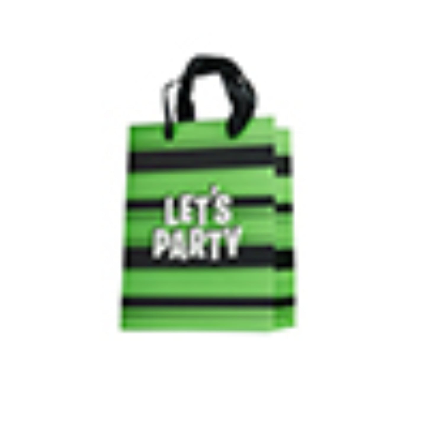 Striped 'Lets Party' Party Bags - Pack of 5