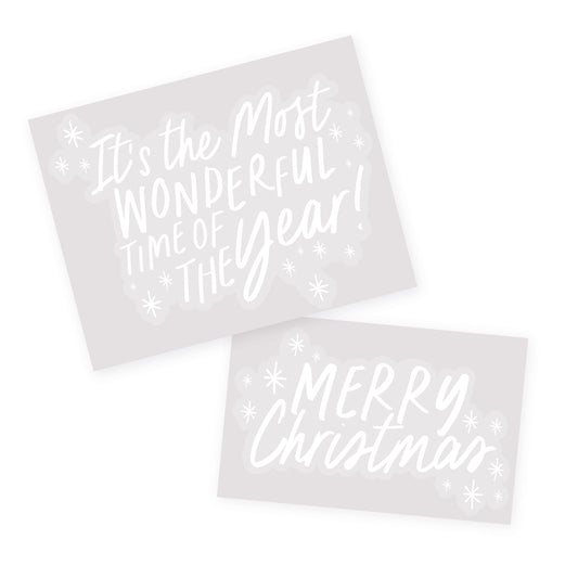Festive Window Clings - Pack of 2