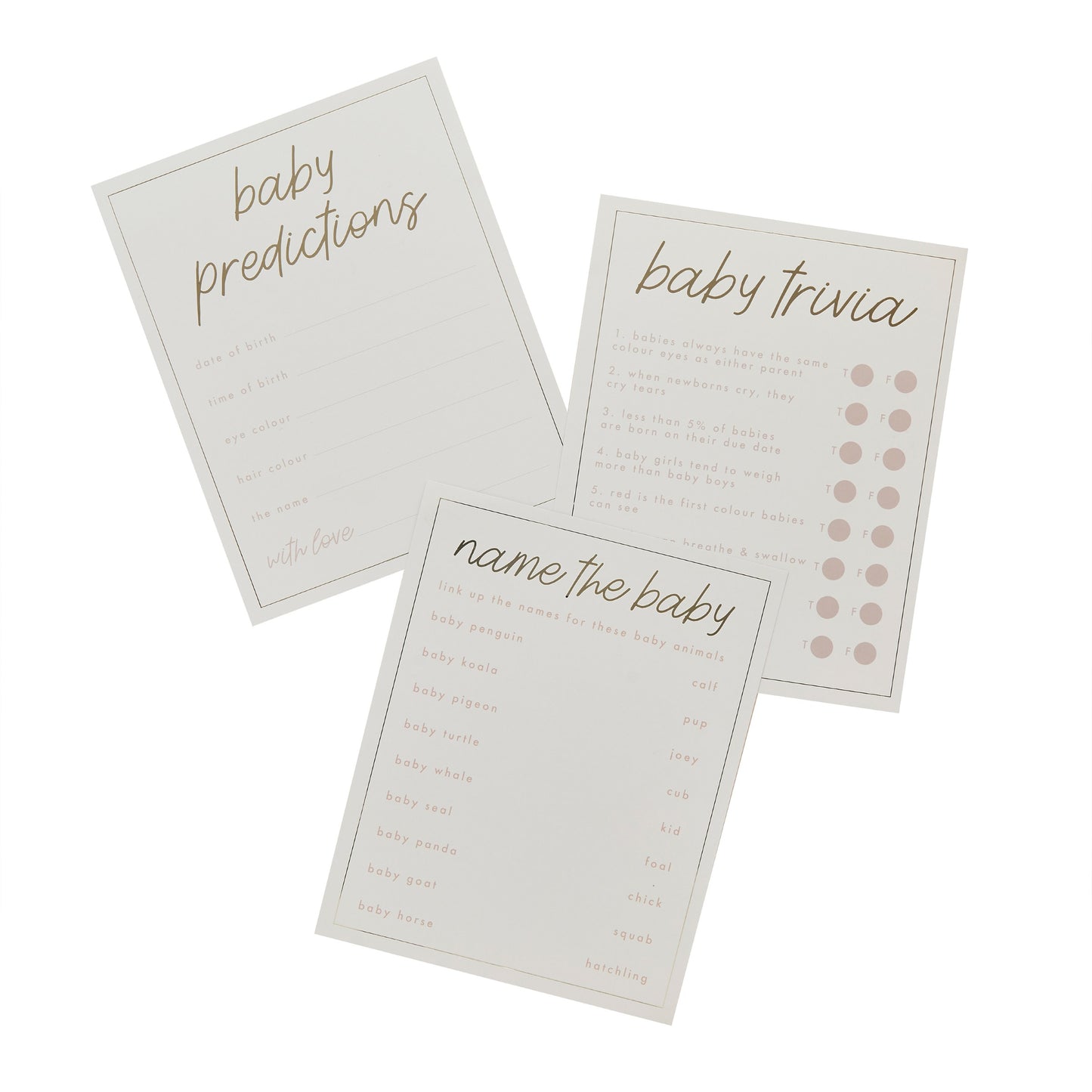 Baby Predictions Cards - Pack of 18
