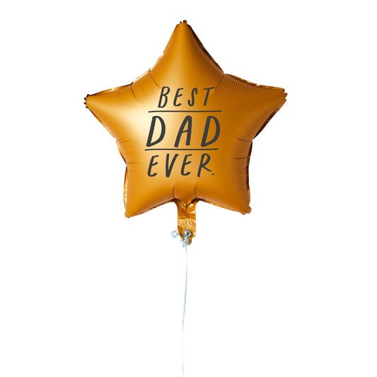 GOLD BEST DAD EVER STAR 18 FOIL BALLOON