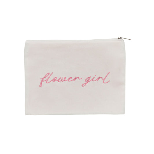 Flower Girl  Cotton Pouch