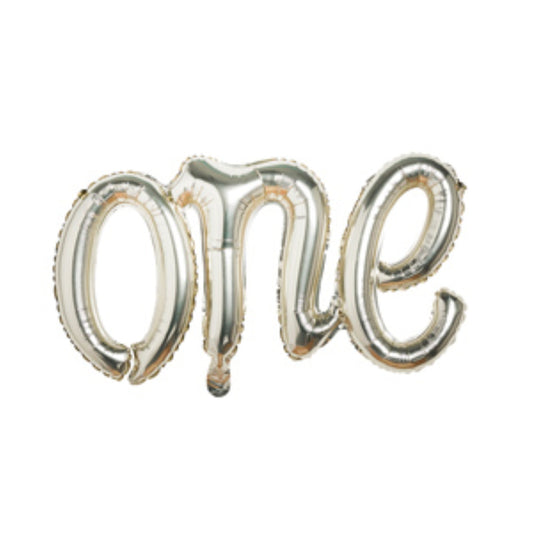 Gold 'One' Foil 14'' Balloon