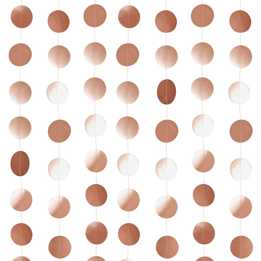 Rose Gold Circle Card Backdrop 20m